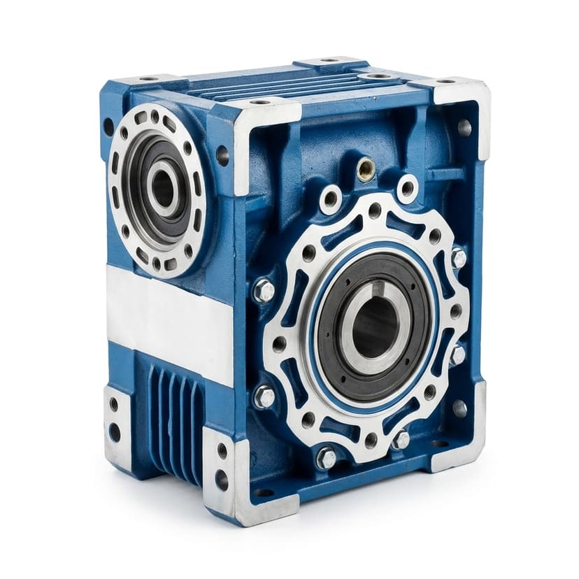 Industrial couplings - compact blue industrial worm gearbox