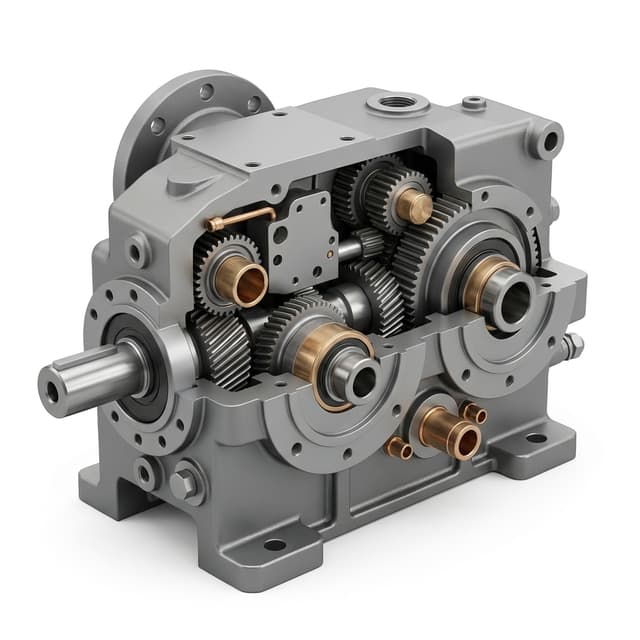 Hollow shaft robotized gearbox - large bore hollow shaft