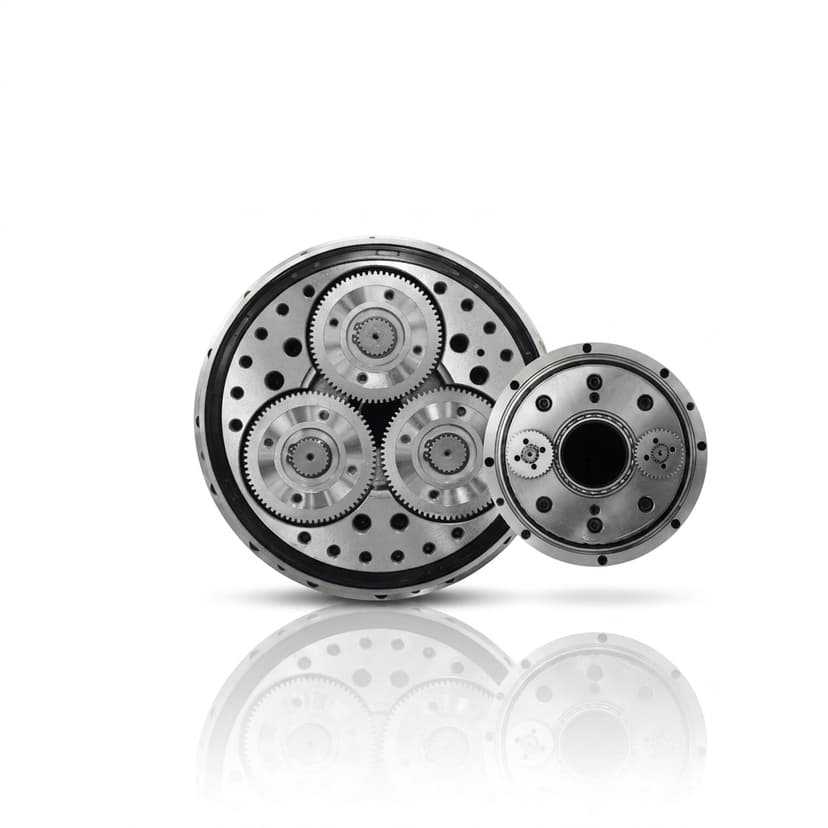 Hollow shaft robotized gearbox - planetary hollow variant