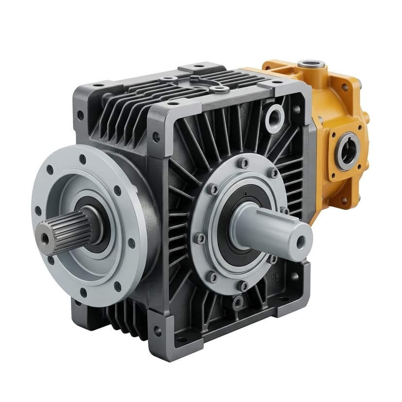 AGV AMR drive gearbox - low profile chassis gearbox