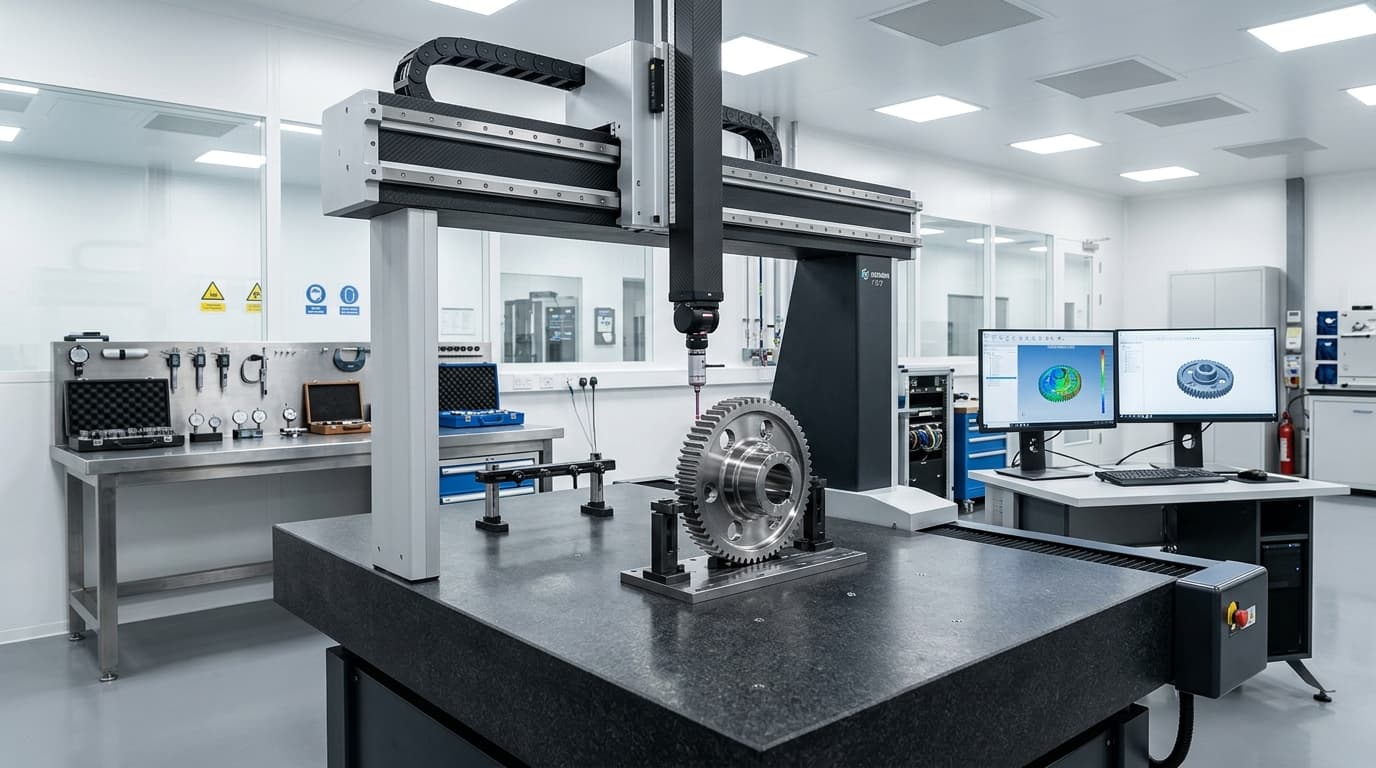 Gearbox metrology and quality control lab for dimensional inspection