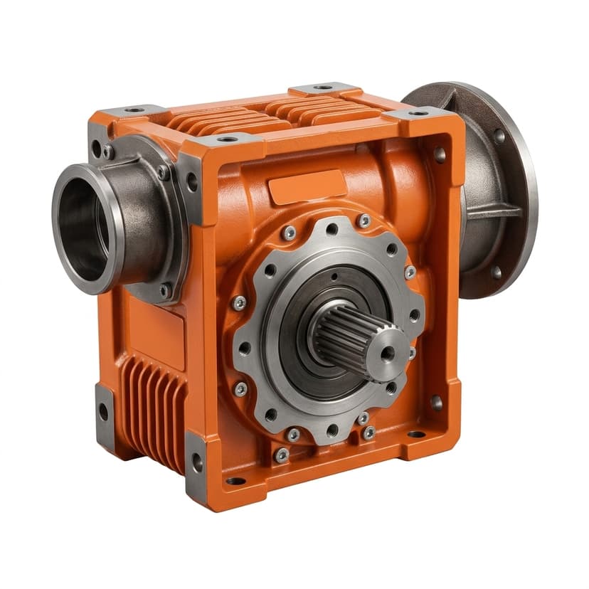 Hollow shaft robotized gearbox - cable routing center bore